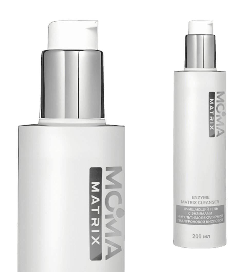 Очищающий гель MOMA MATRIX с энзимами и мультимолекулярной гиалуроновой кислотой, 200 мл